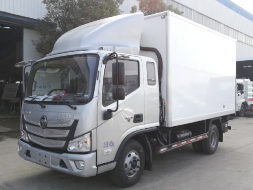 厢长3.7米福田欧马可一排半冷藏车