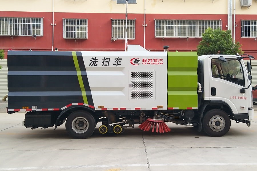 陕汽5吨中型洗扫车