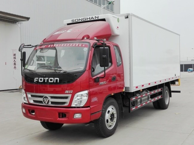 (厢长5.1米)福田奥铃一排半冷藏车