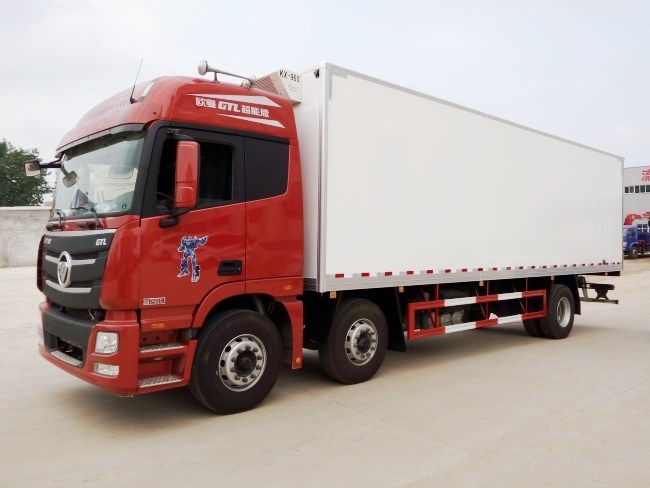 (厢长9.6米)福田gtl小三轴冷藏车