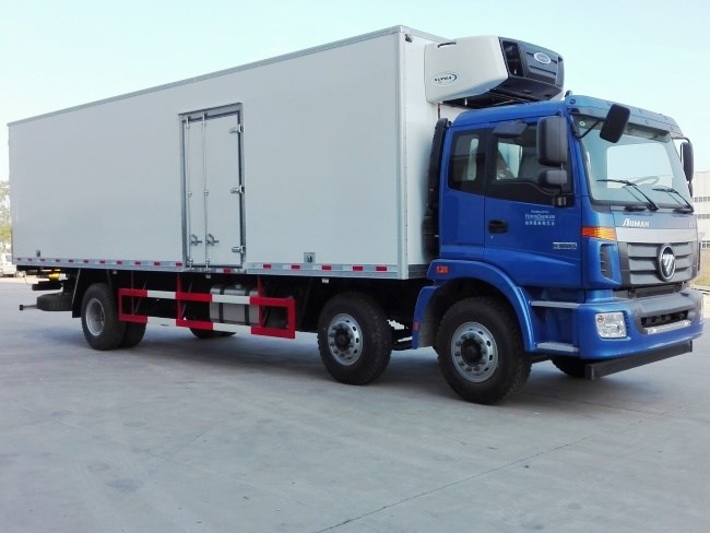 (厢长9.6米)福田etx小三轴冷藏车